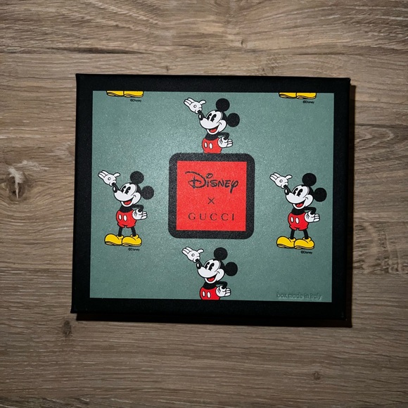 Gucci x Disney Wallet Mini GG Supreme Mickey Mouse Beige - Picture 6 of 9